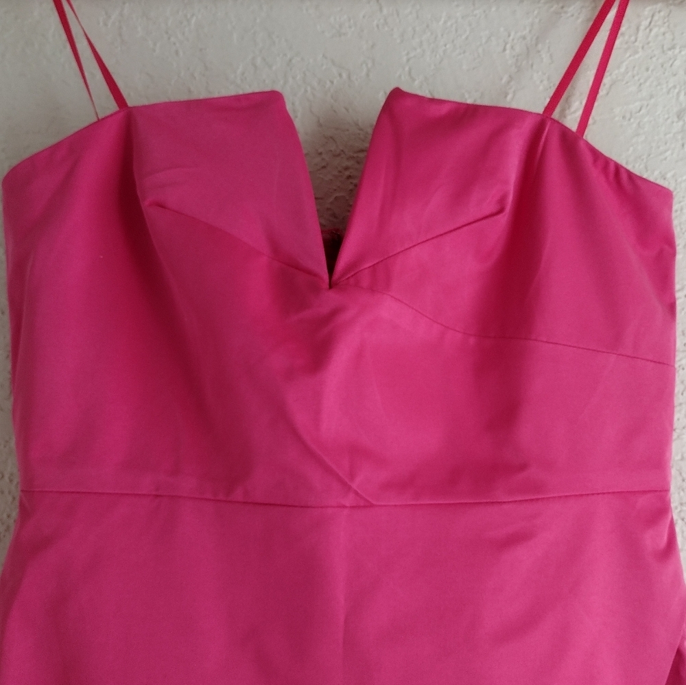 Do+Be Pink Satin Strapless Dress - Picture 4 of 6